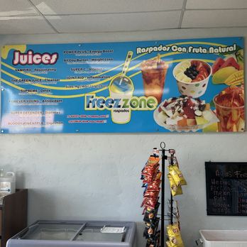 Freezzone Raspados - Juice selection and other goodies - Desserts Near Me - Pomona, California