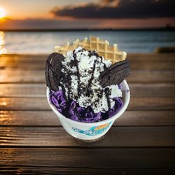 Rolls in Bowls Ice Cream Trailer - Ube-Oreo Eclipse