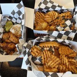 Chicken sando combos and korean chicken nuggets