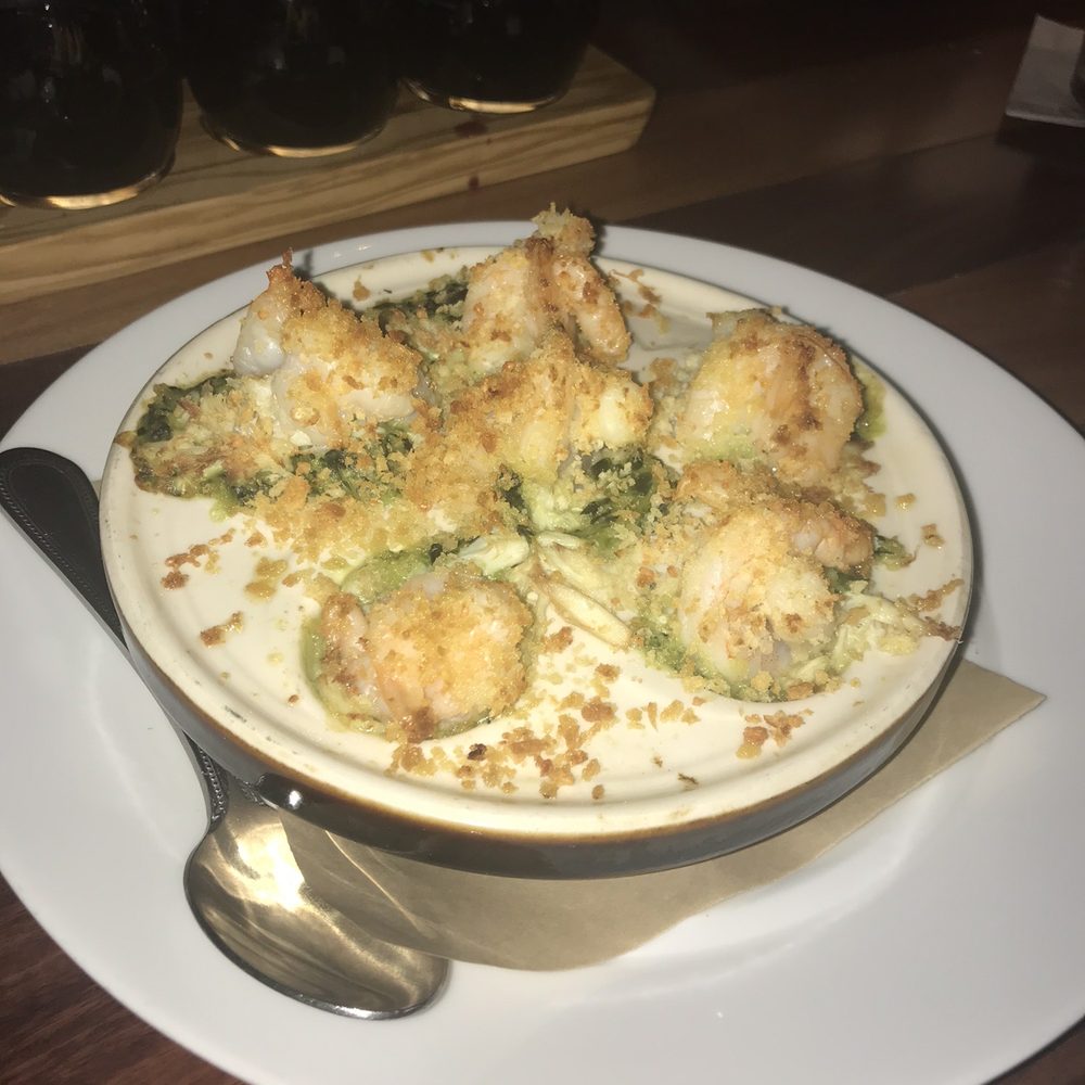 Seasons 52 - Lump crab and shrimp stuffed mushrooms - New American Near Me - Houston, Texas