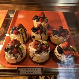 a variety of desserts