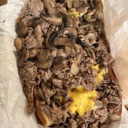 Bob's Hoagy Steaks - Double meat Mushroom cheesesteak sandwich.