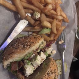Turkey burger add feta and fries