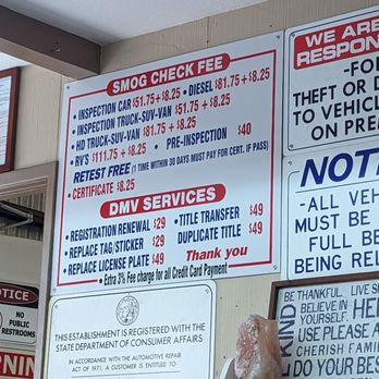 MT Smog Check Star Station - Prices as of June 2023 - Smog Check Stations Near Me - San Jose, California