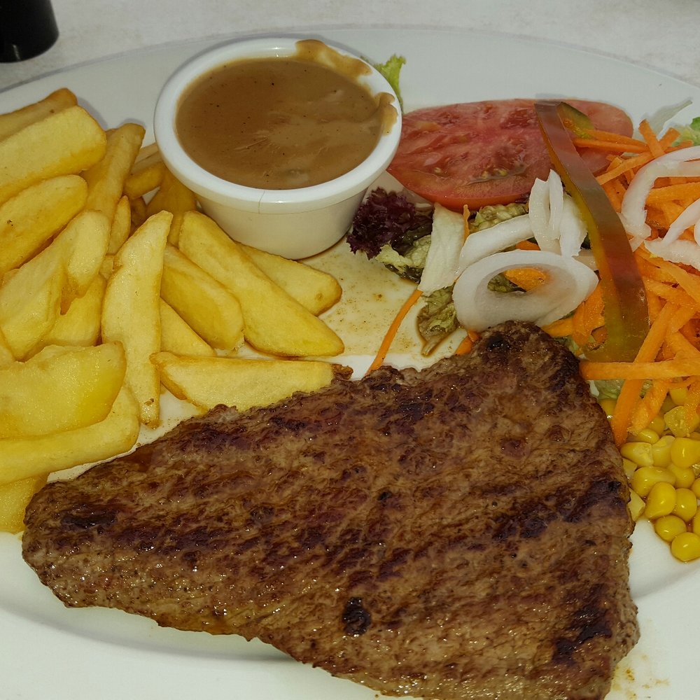 Tom Browns - Rump steak and pepper sauce...delicious - Breakfast & Brunch Near Me - Calvià, PM Tom Browns - Rump steak and pepper sauce...delicious - Breakfast & Brunch Near Me - Calvià, PM