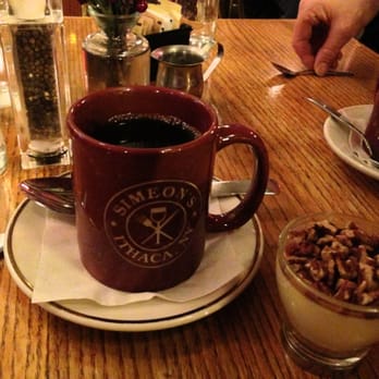 Simeon's On The Commons - Coffee and cheesecake... In a cup - New American Near Me - Ithaca, New York