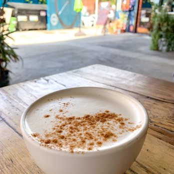 Spoke - The chai tea is sprinkled with nutmeg. - Breakfast & Brunch Near Me - Los Angeles, California Spoke - The chai tea is sprinkled with nutmeg. - Breakfast & Brunch Near Me - Los Angeles, California