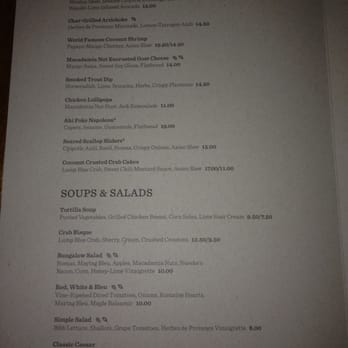 Tommy Bahama - New menu as of 2/27/12 - Seafood Near Me - Kihei, Hawaii