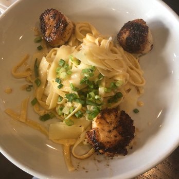 Kingfish Kitchen & Cocktails - New Orleans BBQ Scallop Fettuccine - Cajun/Creole Near Me - New Orleans, Louisiana Kingfish Kitchen & Cocktails - New Orleans BBQ Scallop Fettuccine - Cajun/Creole Near Me - New Orleans, Louisiana