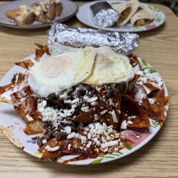 Chilaquiles en salsa roja Chilaquiles en salsa roja
