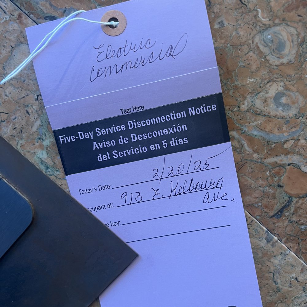 Katz Real Estate - Five day disconnection notice that we receive every other month on the front door as well as a water disconnection notice - Apartments Near Me