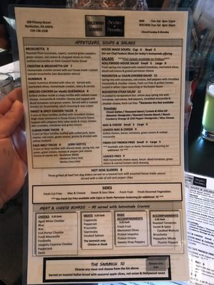Menu photo 2 Hollywood Gardens Rochester, PA
