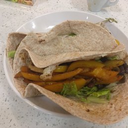 Black bean soft taco Black bean soft taco