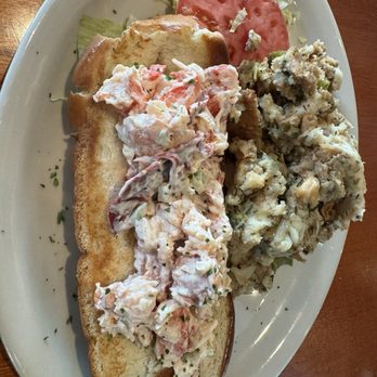 Coconuts - Lobster Roll with Sausage Dressing- DELICIOUS! - Seafood Near Me - Fort Lauderdale, Florida