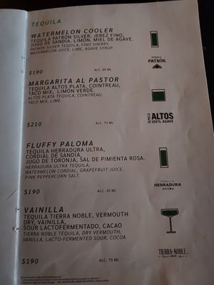 Menu photo 7 Licorería Limantour México, D.F., DIF