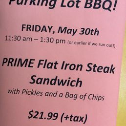 Steak sandwich Fridays! Steak sandwich Fridays!