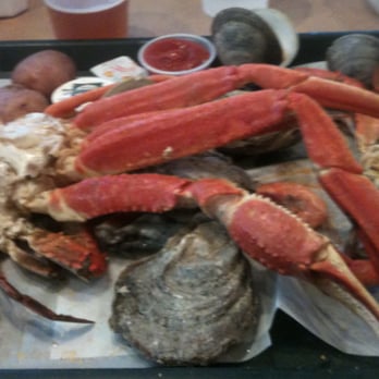 Backfins Crab House - Steamed seafood platter - Snow Crab, Blue Crab, Shrimp, Clams, Oysters, taters... - Seafood Near Me - Wake Forest, North Carolina Backfins Crab House - Steamed seafood platter - Snow Crab, Blue Crab, Shrimp, Clams, Oysters, taters... - Seafood Near Me - Wake Forest, North Carolina