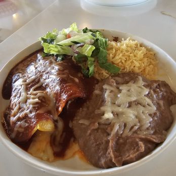 La Jaiba Mexigrill - Two item Lunch Plate - Enchiladas: 1 cheese & 1 shredded beef. - Mexican Near Me - Campbell, California La Jaiba Mexigrill - Two item Lunch Plate - Enchiladas: 1 cheese & 1 shredded beef. - Mexican Near Me - Campbell, California