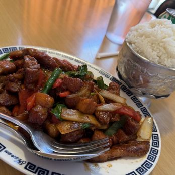 Bangkok Thai - Pad Kra Pow Pork Belly w/Rice - Thai Near Me - Sacramento, California