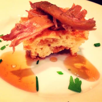 Glen Prairie - Sample of waffle with duck - Salad Near Me - Glen Ellyn, Illinois