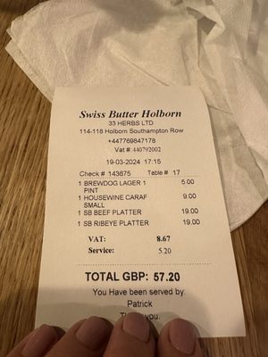Menu photo 2 Swiss Butter London, XGL Menu photo 2 Swiss Butter London, XGL