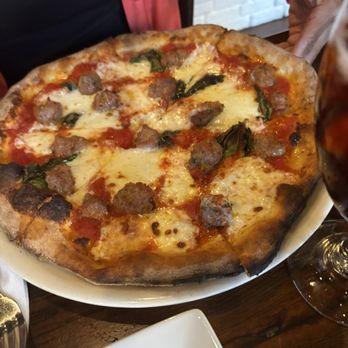 LAMP Pizzeria - Cheese and sausage pizza - Pizza Near Me - Scottsdale, Arizona