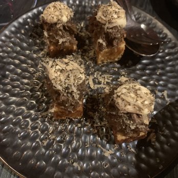 Forn De Sant Joan - Toasted brioche with oxtail, Sherry mayonnaise and grated truffle - Spanish Near Me - Palma de Mallorca, PM