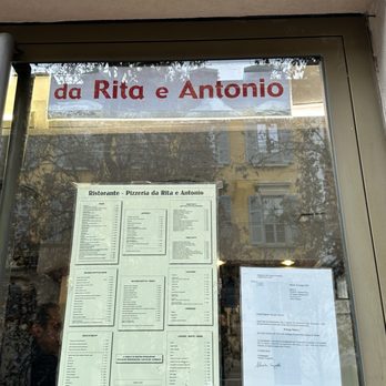 Da Rita e Antonio - Outside menu - Pizza Near Me - Milan, Michigan