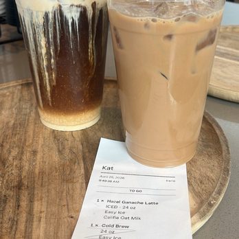 Reborn Coffee - Hazelnut Latte and Tiramisu Cold Brew - Coffee & Tea Near Me - Manhattan Beach, California