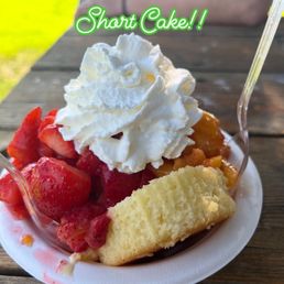 Delicious Short Cake with farm-fresh fruit! Delicious Short Cake with farm-fresh fruit!