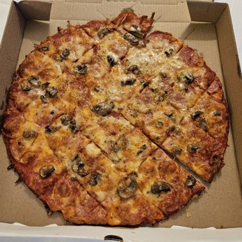 Imo's Pizza - Pepperoni and mushroom pizza - Food Delivery Services Near Me - Saint Louis, Missouri Imo's Pizza - Pepperoni and mushroom pizza - Food Delivery Services Near Me - Saint Louis, Missouri