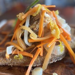 Rootz Bar N Cafe - Esco Snapper with perfect flavor