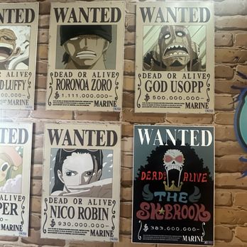 One Piece Cafe - Wanted Posters - Themed Cafes Near Me - Las Vegas, Nevada One Piece Cafe - Wanted Posters - Themed Cafes Near Me - Las Vegas, Nevada