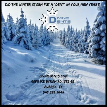 Divine Dents - Call us today if you were dented by the recent winter storms. - Body Shops Near Me - Aubrey, Texas