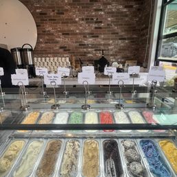 Gelato and sorbet counter Gelato and sorbet counter