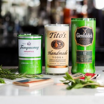 Reuse First - Handcrafted soy candles in repurposed liquor bottles - Arts & Crafts Near Me - Chicago, Illinois Reuse First - Handcrafted soy candles in repurposed liquor bottles - Arts & Crafts Near Me - Chicago, Illinois