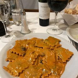 Il Matterello - Spinach ravioli in their tomato cream sauce.  so good.