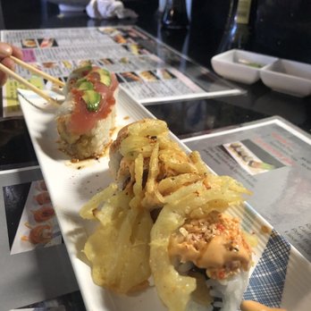 Super Sushi - Monster roll and sunrise roll. So good - Sushi Bars Near Me - Las Vegas, Nevada Super Sushi - Monster roll and sunrise roll. So good - Sushi Bars Near Me - Las Vegas, Nevada