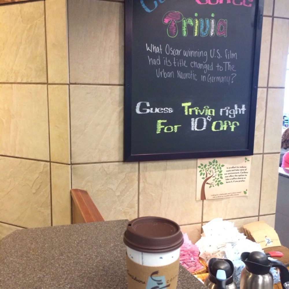 Caribou Coffee - The first place I head to before I head to my gate! Sumatra!! - Coffee & Tea Near Me - Denver, Colorado