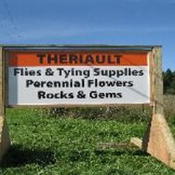Theriault Flies - Sign out front along Route 11