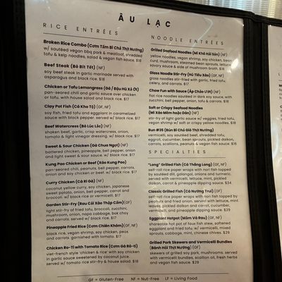 Menu photo 4 Au Lac Fountain Valley, CA