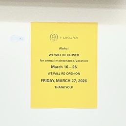 Closed 3/16 to 3/26/2026