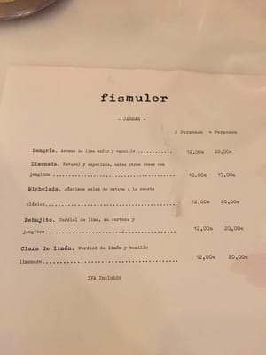 Menu photo 4 Fismuler Madrid, M