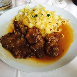 Veal with homemade pasta