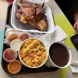 Pollo Tropical - Chicken with rice and beans