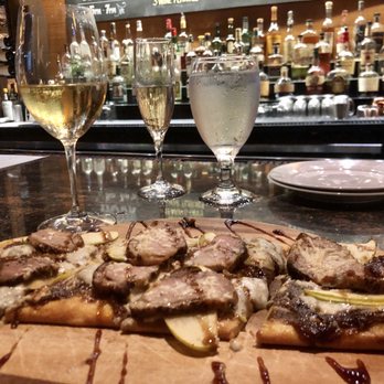 Blend - Duck Flatbread and Chardonnay - Wine Bars Near Me - Baton Rouge, Louisiana