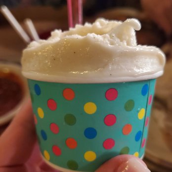 Gianni's Pizza - Single scoop of gelato half Abba zabba & half salted caramel - Italian Near Me - Monterey, California Gianni's Pizza - Single scoop of gelato half Abba zabba & half salted caramel - Italian Near Me - Monterey, California