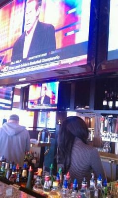 Photo of South Park Bar & Grill - Montclair, NJ, US. Manager and bartender, down time..