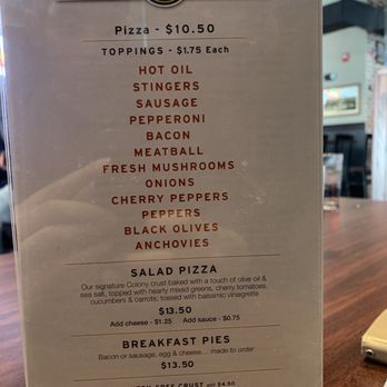 Colony Grill - Pizza Menu - Pizza Near Me - Arlington, Virginia