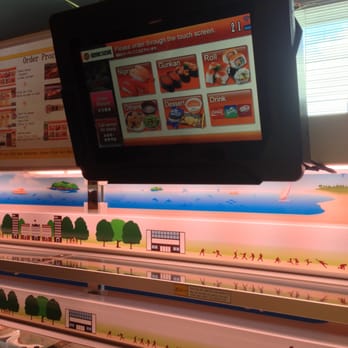 Genki Sushi - Each table has a touch screen ordering system, - Sushi Bars Near Me - Honolulu, Hawaii Genki Sushi - Each table has a touch screen ordering system, - Sushi Bars Near Me - Honolulu, Hawaii